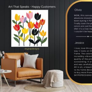 Colorful Tulip Garden Art