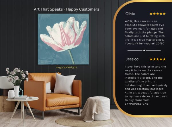 Tulip Bloom Art
