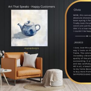 Blue Teapot Art