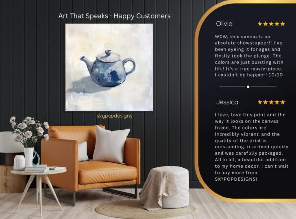 Blue Teapot Art