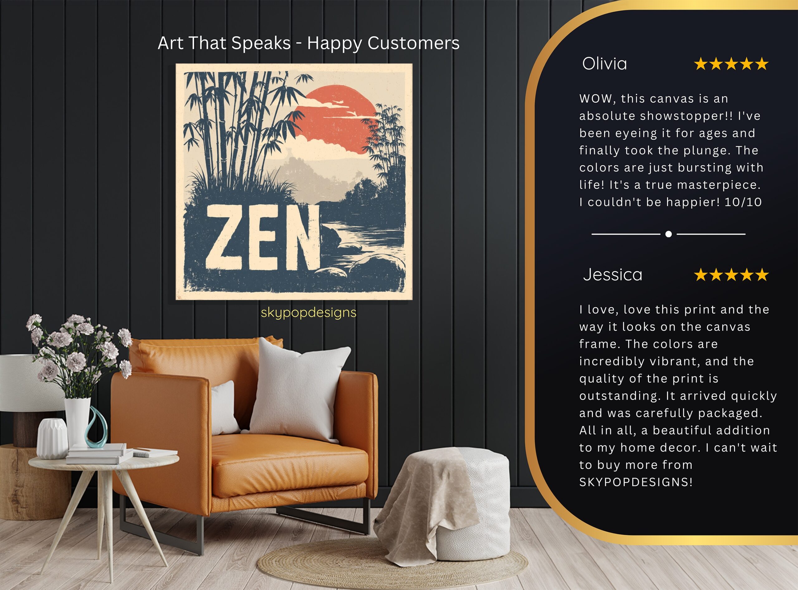 8.jpg Zen Bamboo Sunset Art