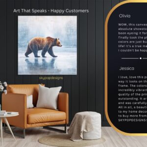 Bear Winter Walk Art