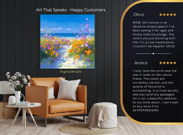 Coastal Wildflower Art