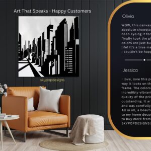 Cityscape Silhouette Art