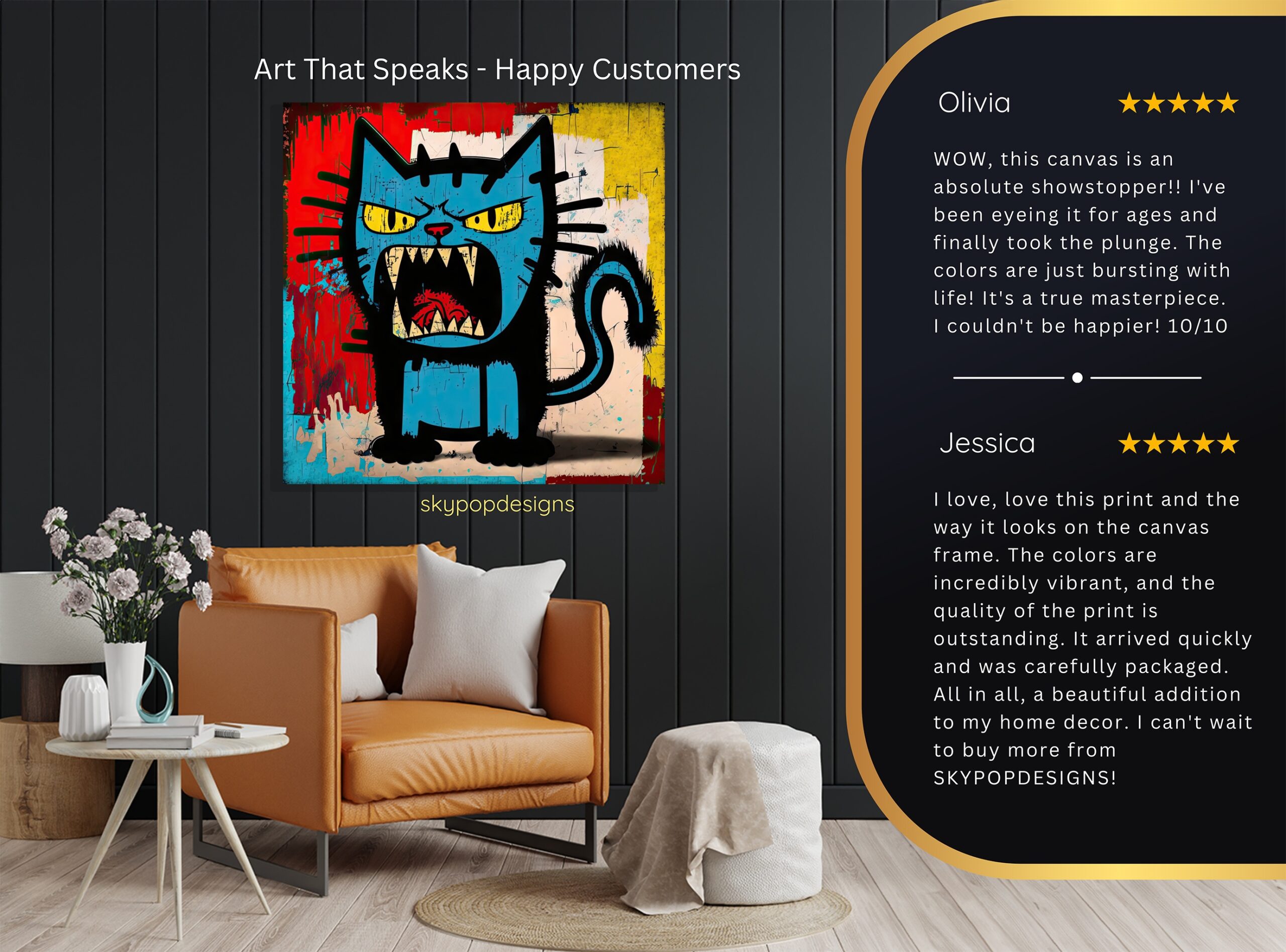 8.jpg Blue Cat Grin Art