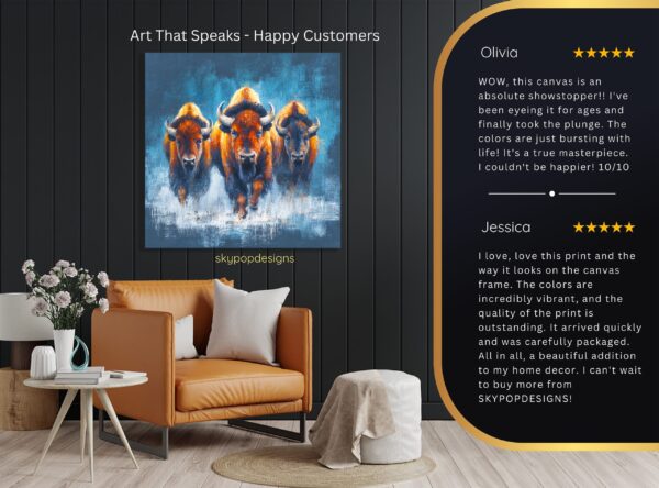Bison Herd Art