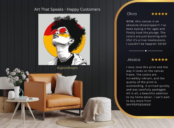 Afro Sunglasses Art