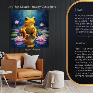 Golden Frog Pond Art