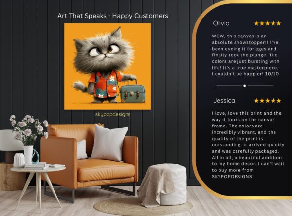 Cat Vacation Art