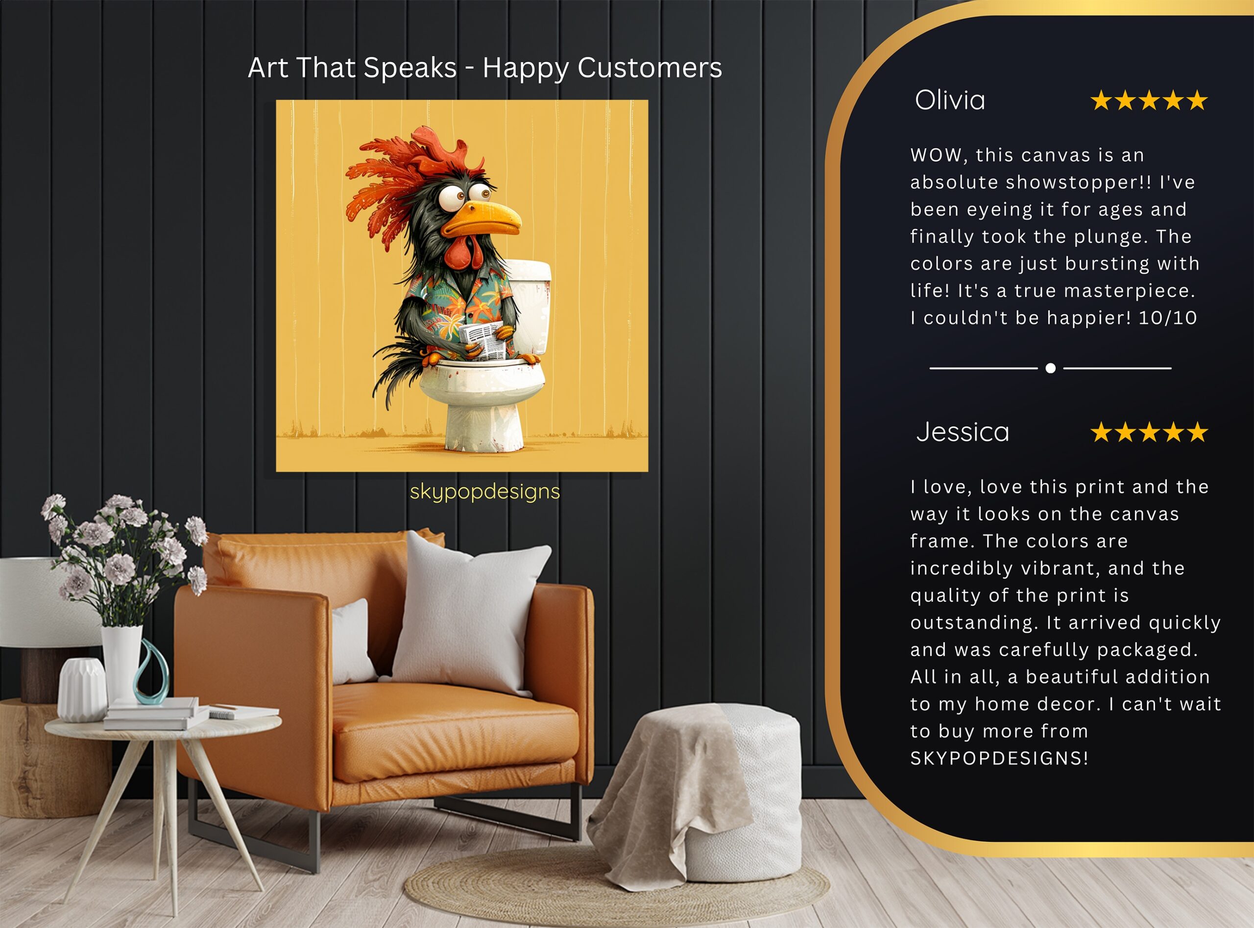 8.jpg Rooster Art