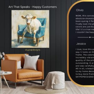 Cow Glasses Art