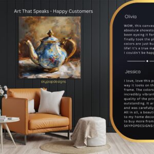 Elegant Teapot Art