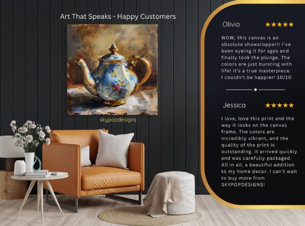 Elegant Teapot Art
