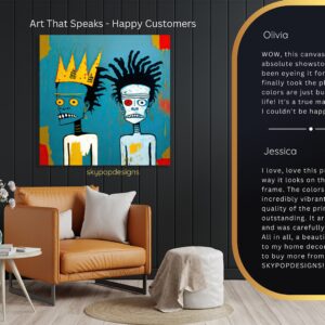 Basquiat Inspired Figures Art