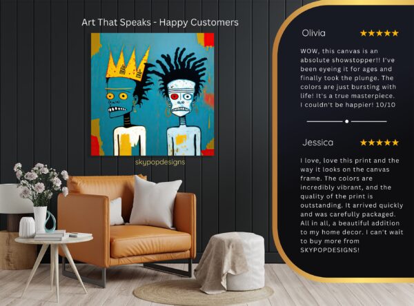 Basquiat Inspired Figures Art