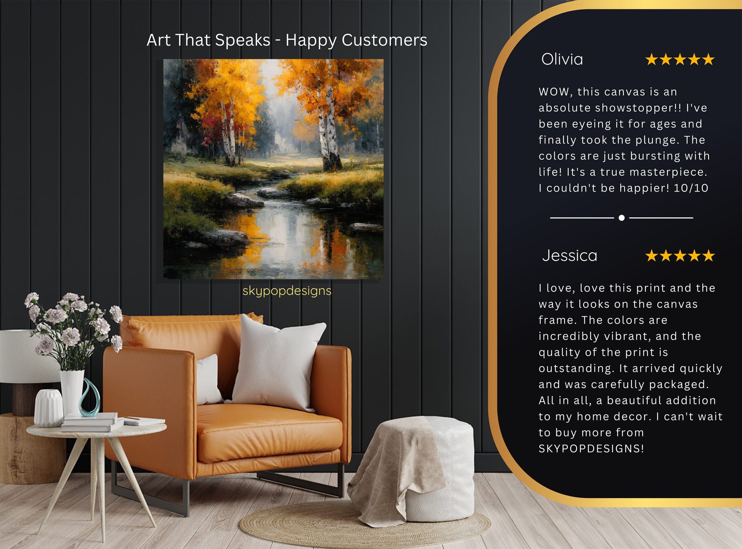 8.jpg Autumn Stream Reflection Art