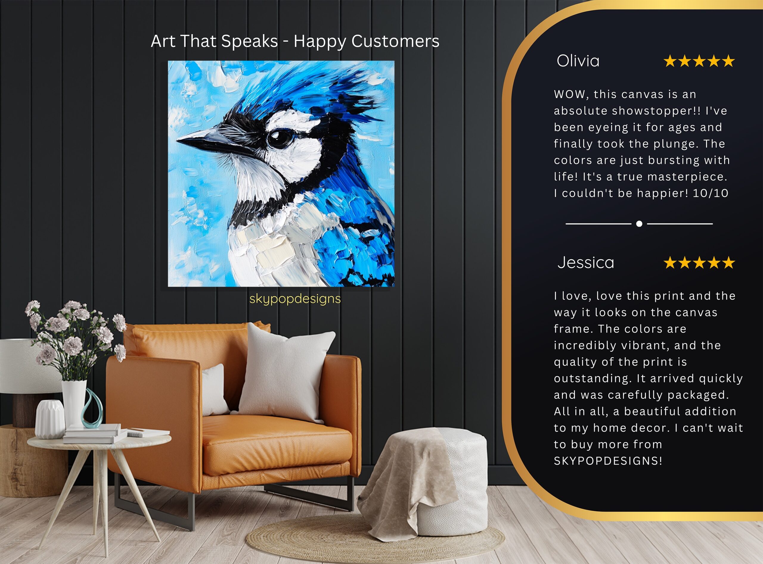 8.jpg Blue Jay Portrait Art