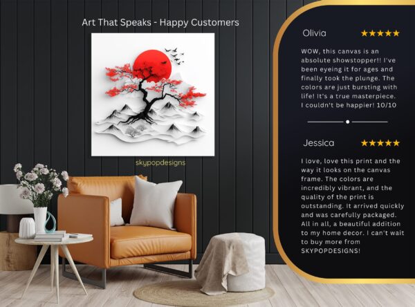 Japanese Cherry Blossom Tree Art