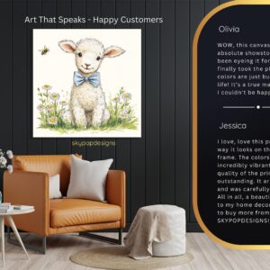 Lamb Bow Tie Art