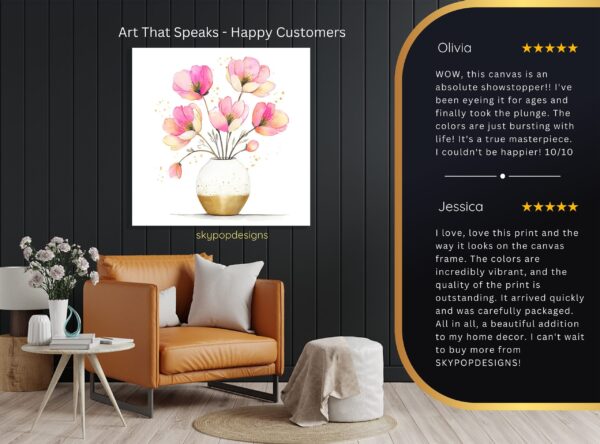 Delicate Pink Blossoms Art