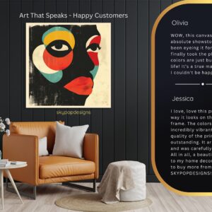 Colorful Face Abstract Art