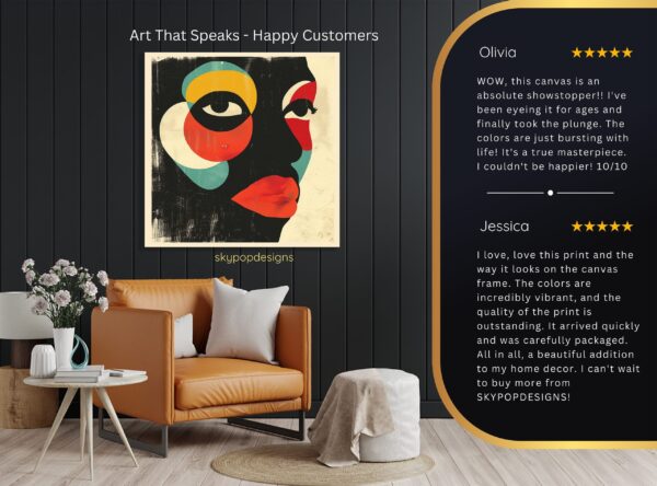Colorful Face Abstract Art