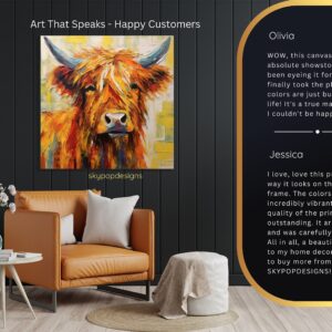 Highland Cow Art