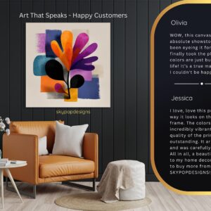 Vibrant Bloom Abstract Art