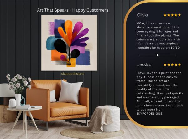 Vibrant Bloom Abstract Art