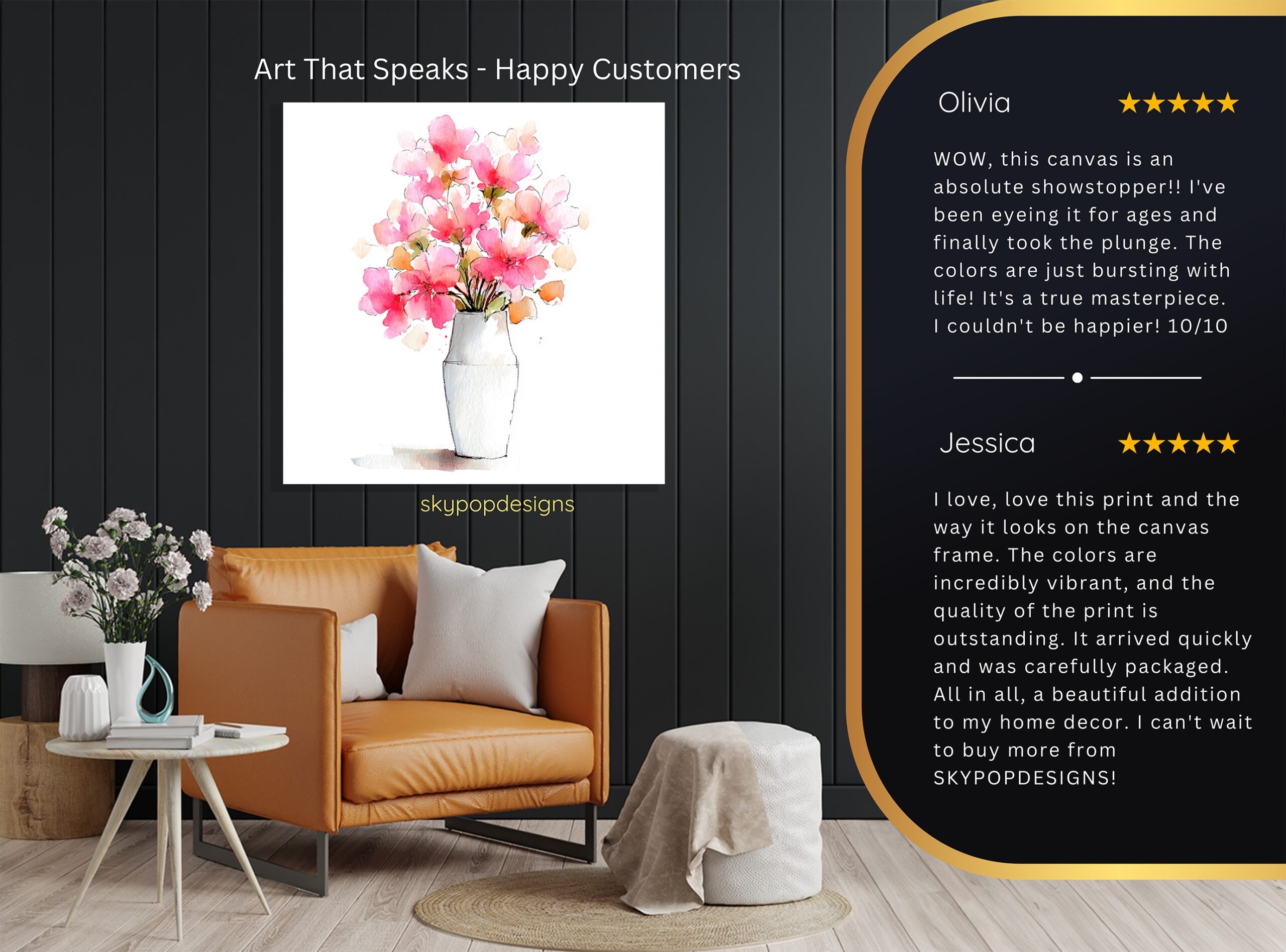 8.jpg Pink Blossoms Vase Art