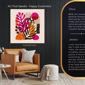 Tropical Abstract Shapes Art