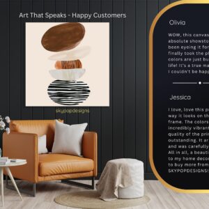 Stacked Shapes Abstract Art