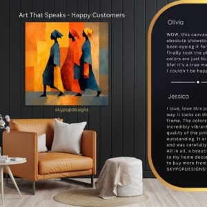 Vibrant Silhouettes Art
