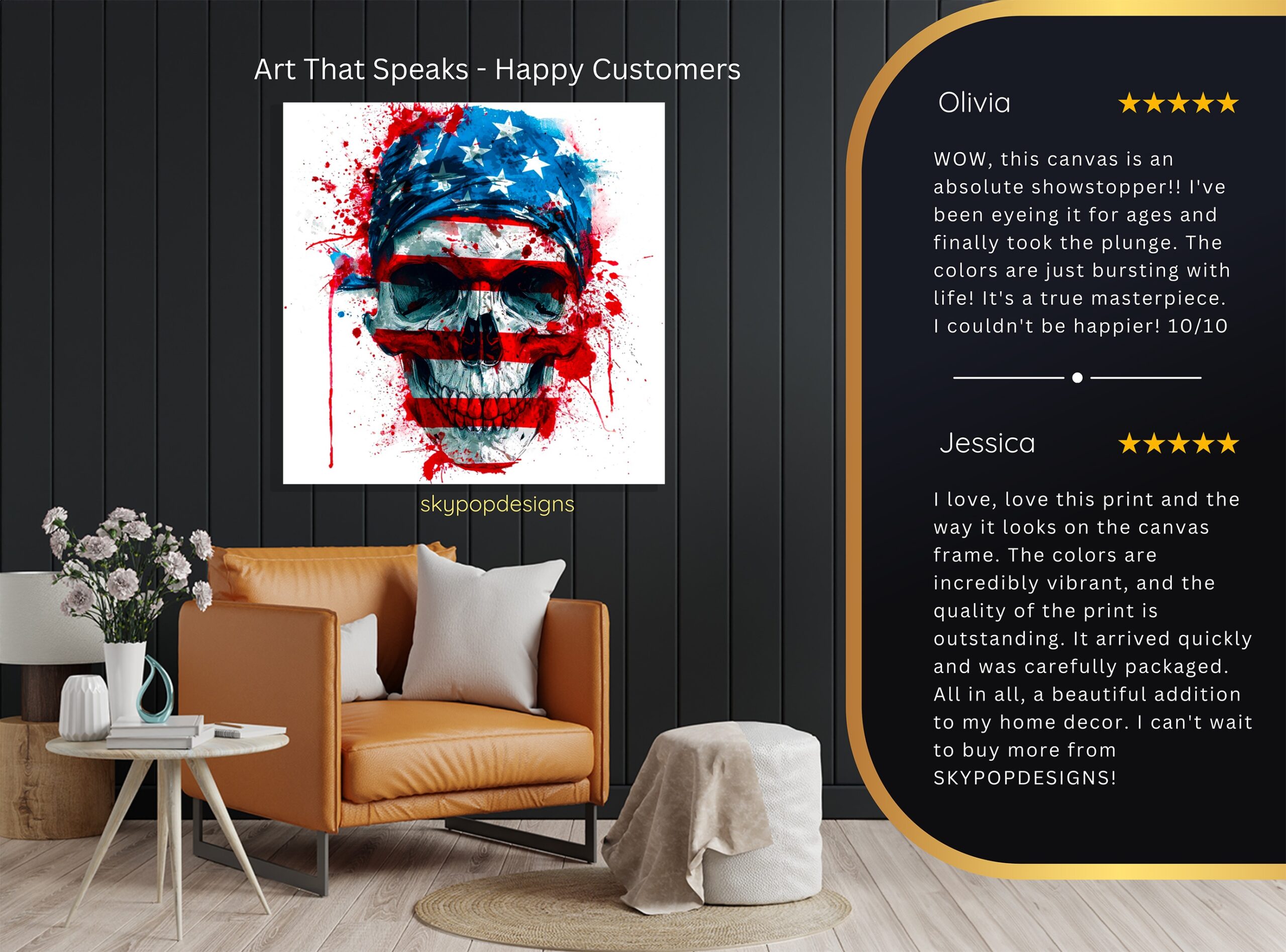 8.jpg American Skull Flag Art