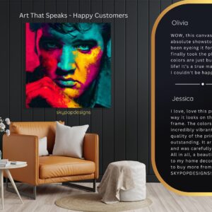 Vibrant Face Portrait Art