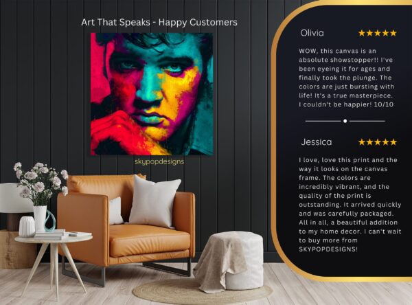 Vibrant Face Portrait Art