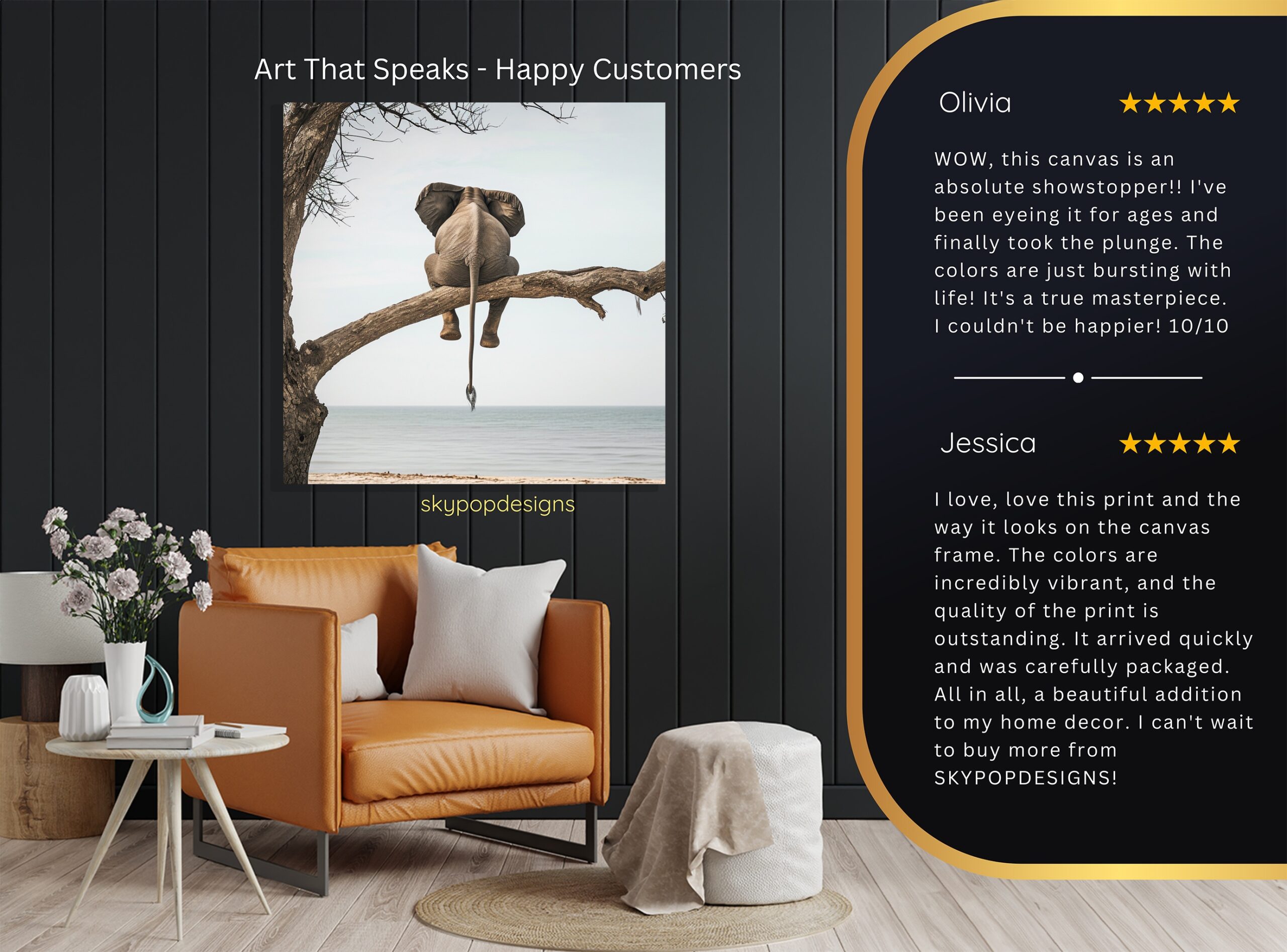 8.jpg Elephant Tree Branch Art