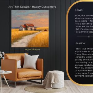 Golden Wheat Field Art