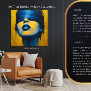 Blue Lips Art
