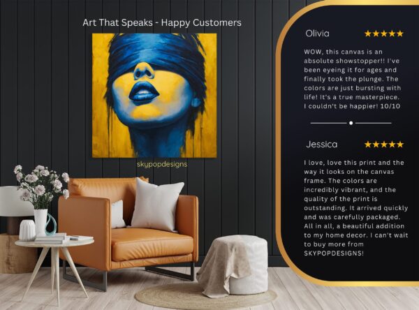 Blue Lips Art