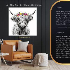 Highland Cow Art