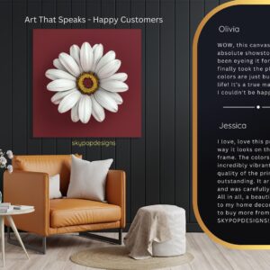 White Daisy Art