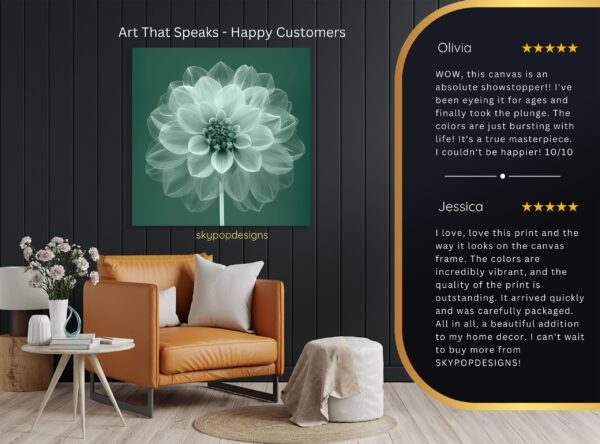 Dahlia Bloom Art