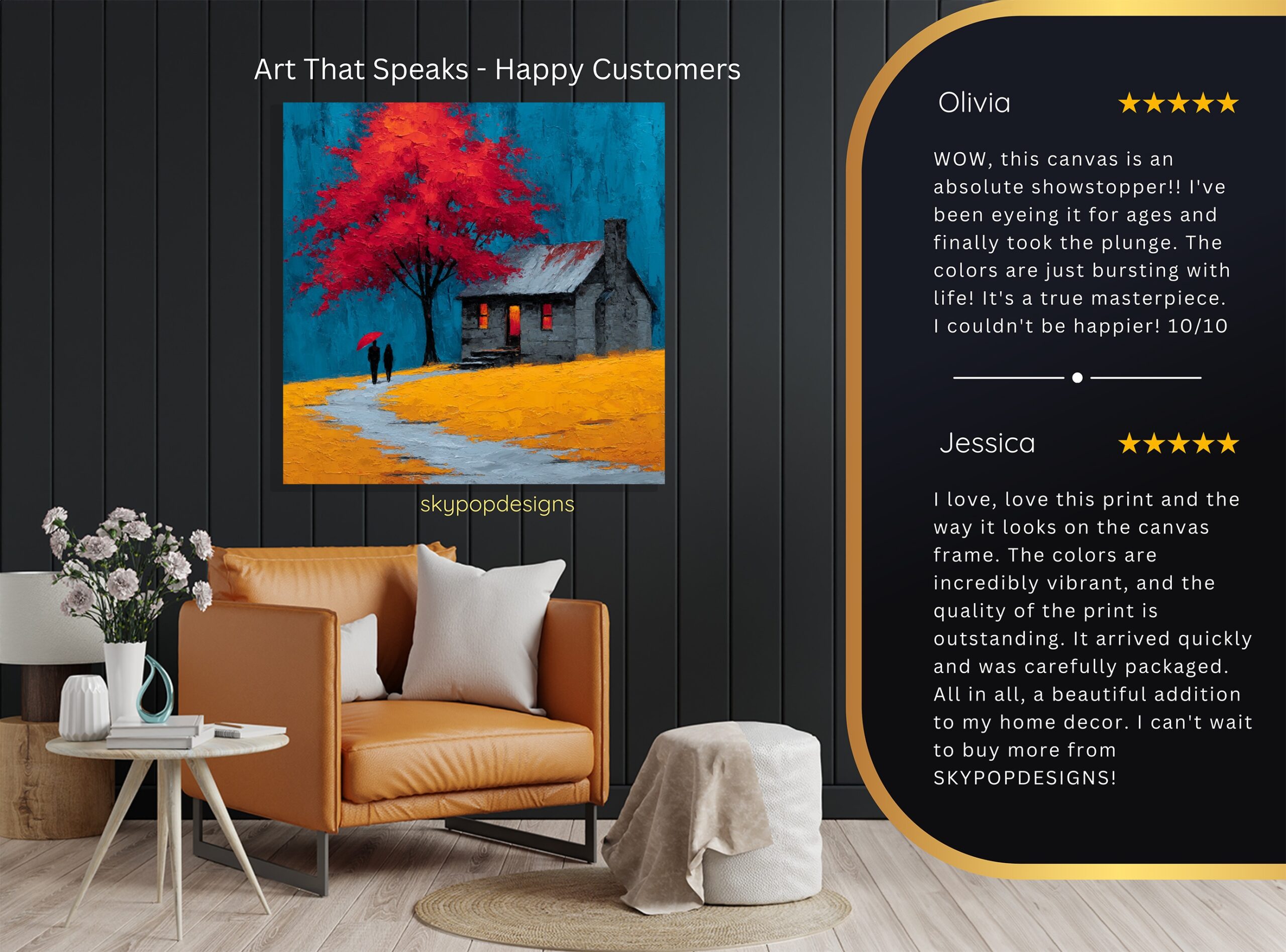 8.jpg Vibrant Red Tree House Art