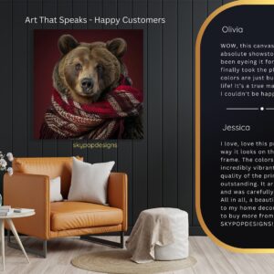 Bear Scarf Art