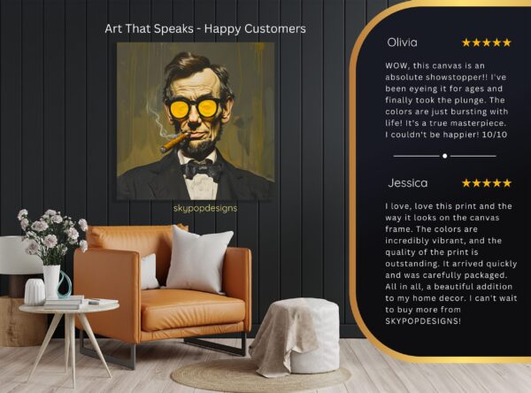 Retro Cigar Smoker Art