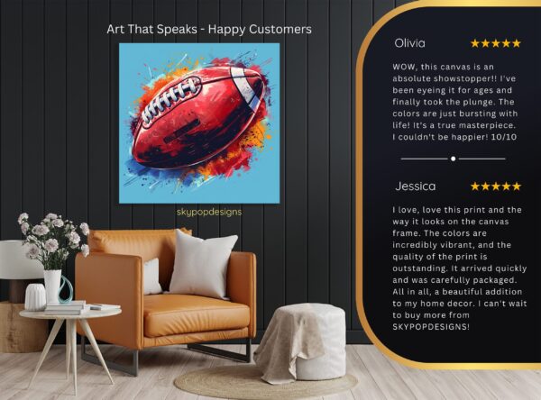 Dynamic Football Art