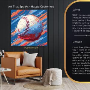 Dynamic Baseball Art