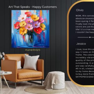 Vibrant Flower Bouquet Art