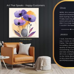 Purple Poppy Art
